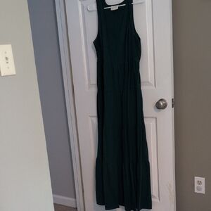 Universal Thread Forest Green Sleeveless Maxi Dress